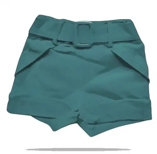 Molde Digital de Short Bebe Menina Bolso 3 a 24 Meses