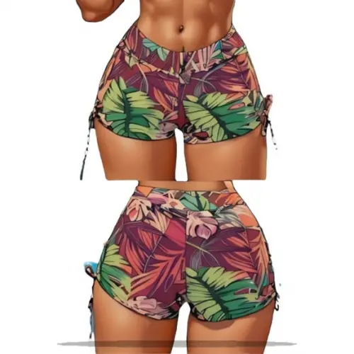 Molde Digital de Short Praia Sunkini Fem P ao Gg