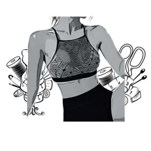 Molde Digital de Top Fitness com Tela Pp ao Gg #209