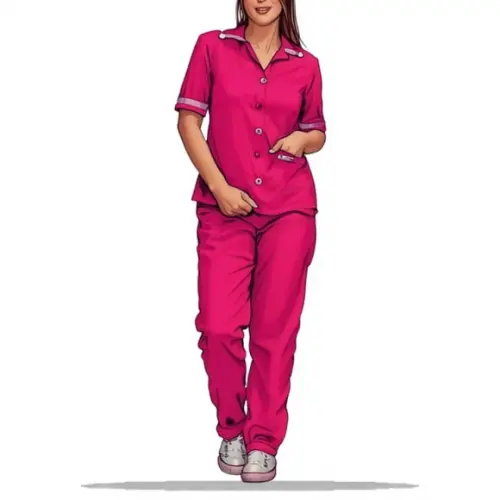 Molde Digital de Uniforme Copeira Faxineira Fem P ao Xxg