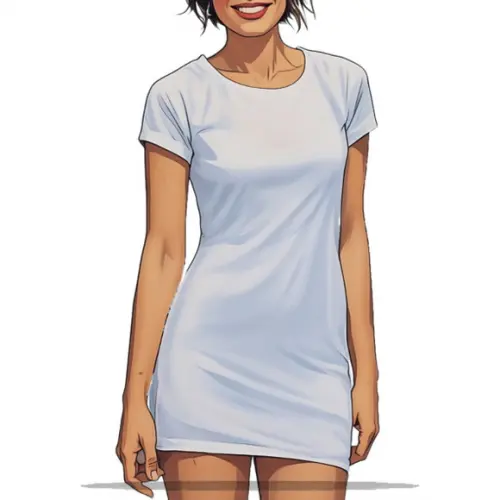 Molde Digital de Vestido Baby Look Adulto do Pp ao Gg