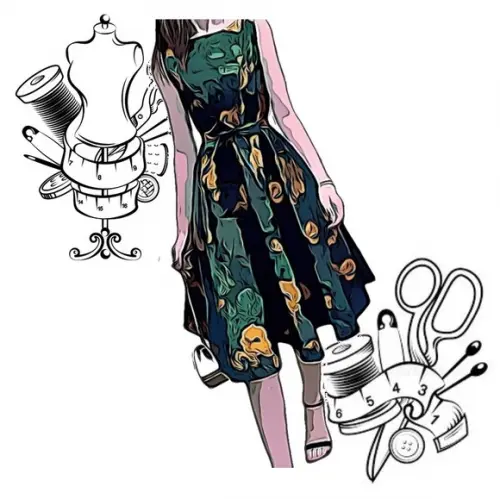 Molde Digital de Vestido Gode Fem do P ao Gg #211