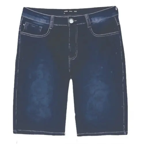 Molde Digital Modelagem de Bermuda Jeans Masculino Tradicion