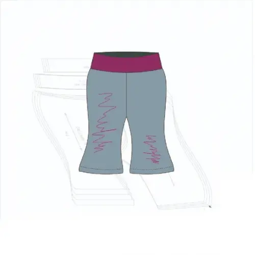 Molde Digital Modelagem de Calça Flare Bebê