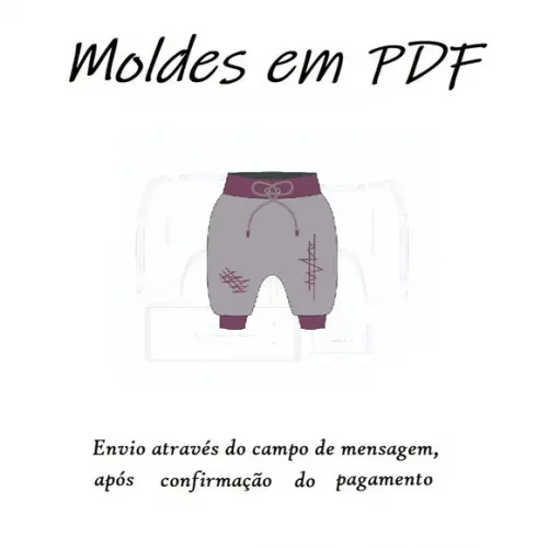 Molde Digital Modelagem De Calça Saruel Bebê