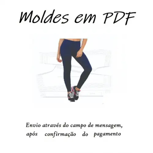 Molde Digital Modelagem De Calça Legging Adulto