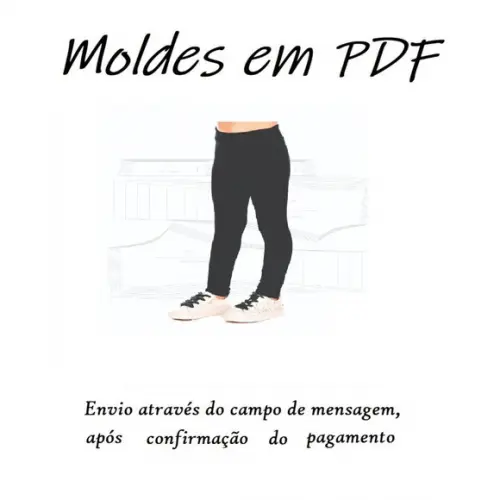 Molde Digital Modelagem De Calça Legging Infantil