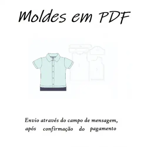 Molde Digital Modelagem De Camisa Com Colarinho Bebê