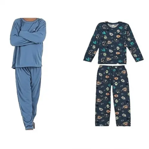 Molde Digital Modelagem de Pijama Infantil de Inverno