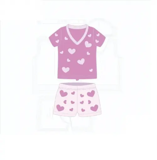 Molde Digital Modelagem de Pijama Feminino de Verão Adulto