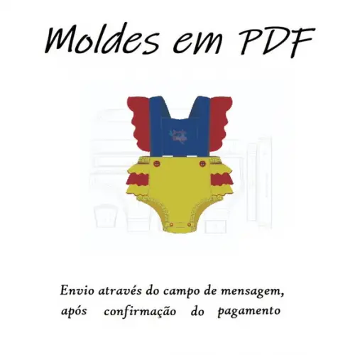 Molde Digital para Banho de Sol com Babado