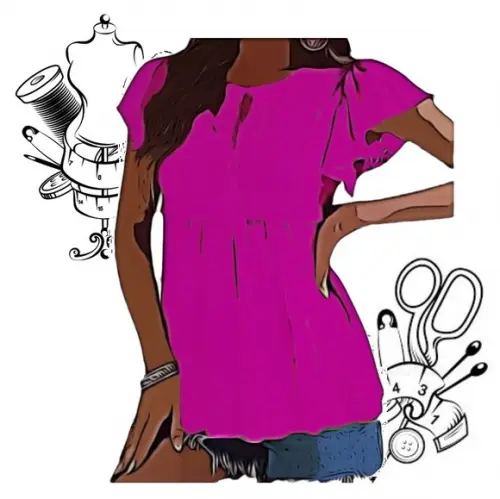 Molde Digital pdf Blusa Feminina Linda P ao Xxg #366