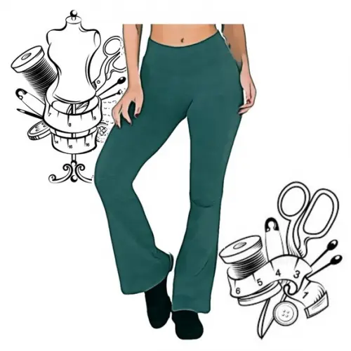 Molde Digital pdf Calça Boca Larga Bailarina P ao Gg #231