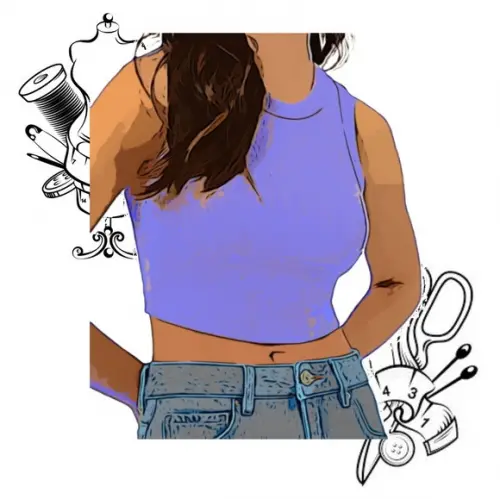 Molde Digital pdf Cropped Gola Redonda do Pp ao Gg #311