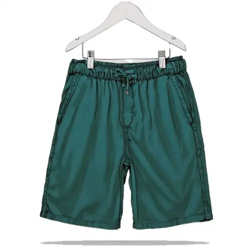 Molde em pdf de Bermuda Inf Sarja Jeans Brim 2 a 16 Anos