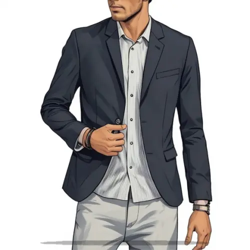 Molde em pdf de Blazer Corte Italiano Masc Adulto P ao Xxg