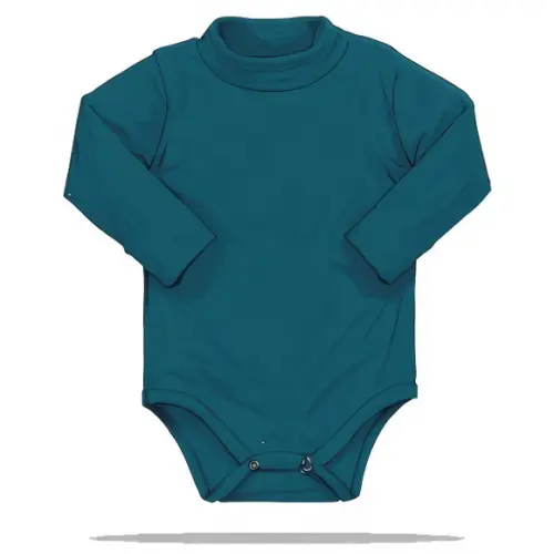 Molde em pdf de Body Collant Gola Alta Bebê e Inf Pp-gg 1-4