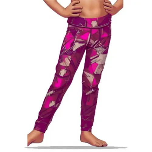 Molde em pdf de Calça Legging Infantil Cós Alto 2 ao 14