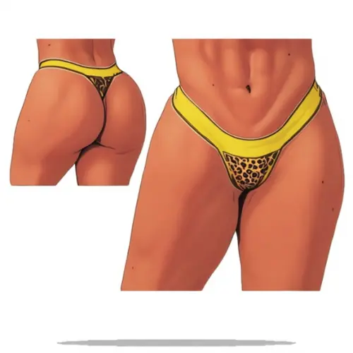 Molde em pdf de Calcinha Tanga Fio Dental do P ao Xxg