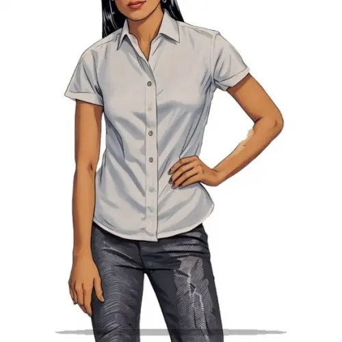 Molde em pdf de Camisa Social Fem m Longa e Curta P ao Gg