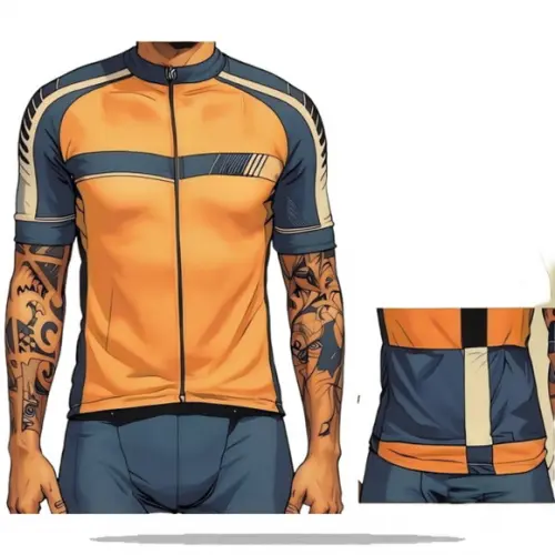 Molde em pdf de Camiseta Ciclista Raglan Masculina Pp ao Gg