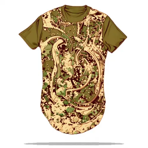 Molde em pdf de Camiseta Longline Infantil 2 a 16 Anos