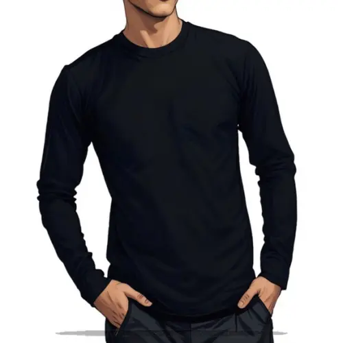Molde em pdf de Camiseta m Longa Trad Gola Careca Pp ao Gg