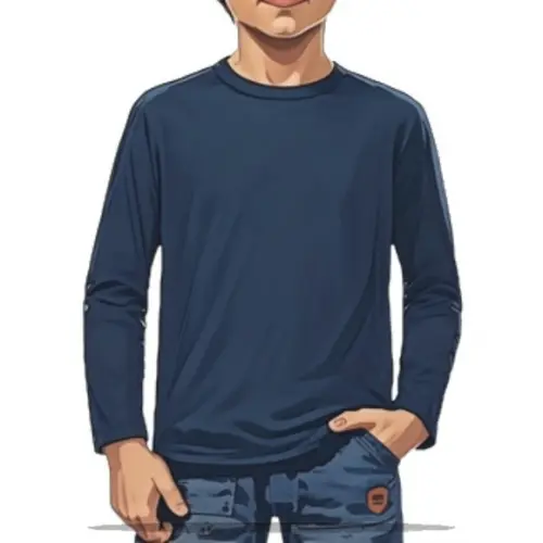 Molde em pdf de Camiseta Masc Infantil Manga Longa 2 ao 16