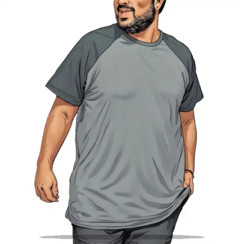 Molde em pdf de Camiseta Raglan Masc Plus Size Gg ao G5