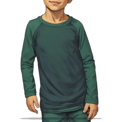 Molde em pdf de Camiseta Raglan Inf m Longa 2 a 16 Anos