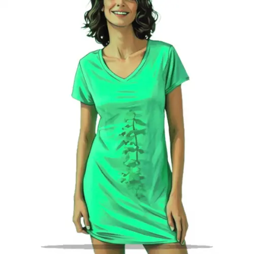 Molde em pdf de Camisola Gola V Manga Curta do Pp ao Gg