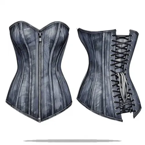 Molde em pdf de Corset Corselet Fem Adulto 36 ao 44