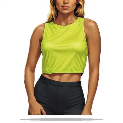 Molde em pdf de Cropped Regata Fem Adulto P ao Xg