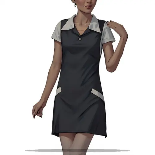 Molde em pdf de Jaleco Feminino sem Mangas do P ao Xxg