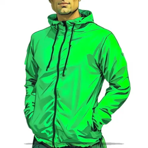 Molde em pdf de Jaqueta Corta Vento Masc Capuz do P ao Xxg