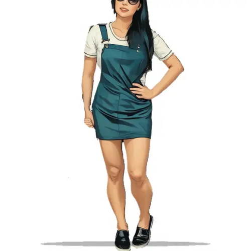 Molde em pdf de Jardineira Vestido Salopete Adulto P ao Xxg