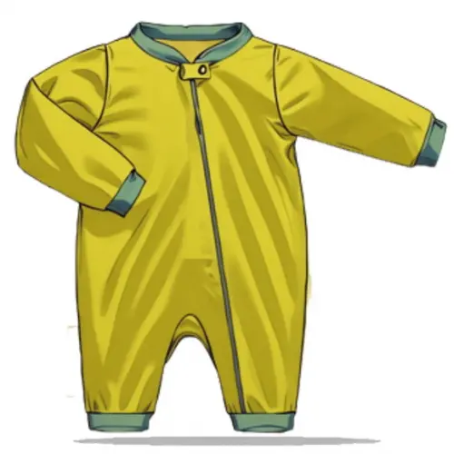 Molde em pdf de Macacão Infantil de Inverno 1 a 8 Anos