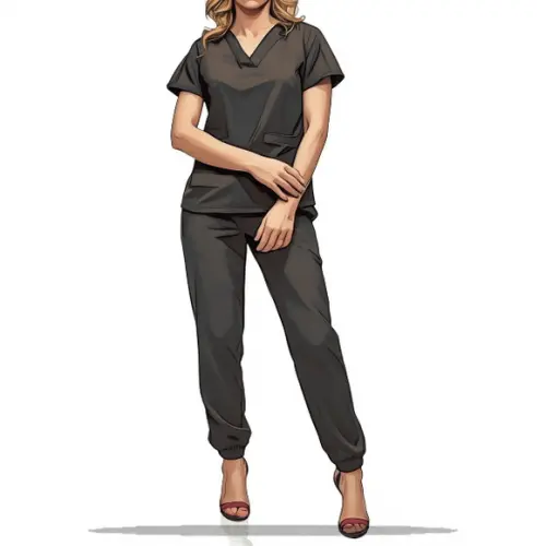 Molde em pdf de Pijama Confort Scrub Fem Adulto do P ao Xxg