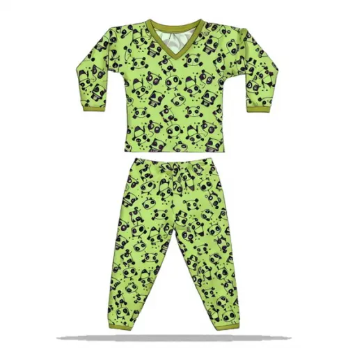 Molde em pdf de Pijama Inverno Infantil Gola V 2 a 14 Anos