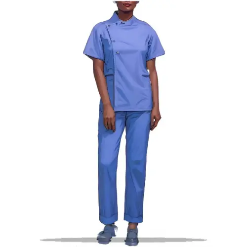 Molde em pdf de Pijama Cir Scrub Fem Botão Lateral P ao Xxg