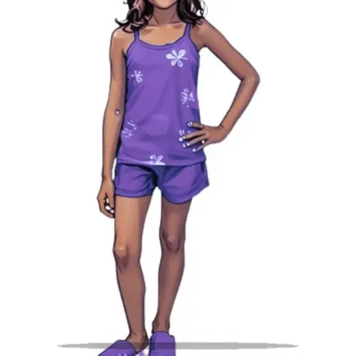 Molde em pdf de Pijama Infantil Baby Dool 1 ao 8