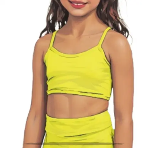 Molde em pdf de Top Cropped Alcinha Inf 2 ao 14