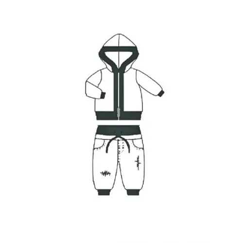 Molde Jaqueta e Calça Moletom Masculino
