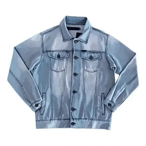Molde Jaqueta Jeans Masc com Bolso Embutido P ao Gg