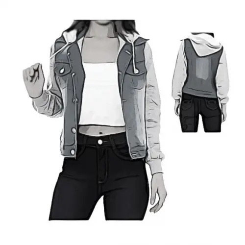 Molde Jaqueta Jeans Feminina Adulto P ao Xg #102