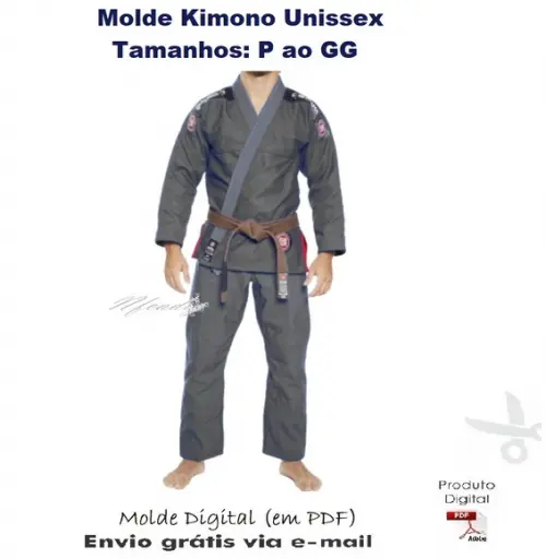 Molde Kimono Unissex (P ao GG) #408