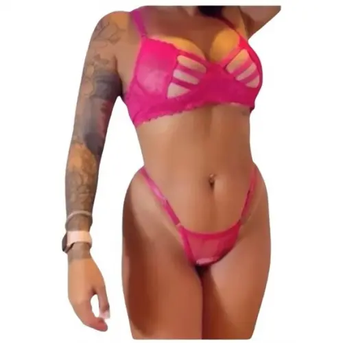 Molde Lingerie Sexy Calcinha Fio Dental Sutiã Tiras P ao Gg