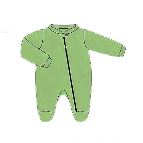 Molde Macacão com Gola Careca Infantil