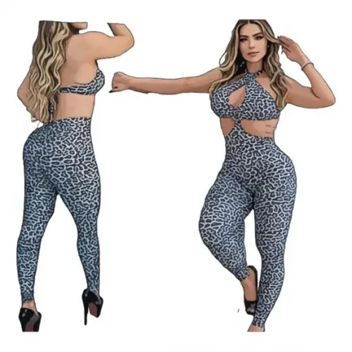 Molde Macacão Fitness Fem de Amarrar nas Costas P ao Gg
