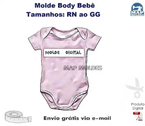 Molde Modelagem Body Bebê Infantil Básico
